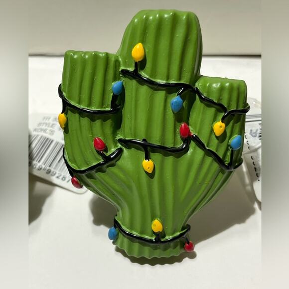 Cactus with Christmas lights napkin rings, NWT - Picture 3 of 9